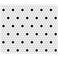 Hexagon Mini B&w Spot 30x26 mozaikcsempe