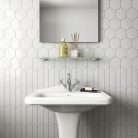 Equipe Chevron Wall Light Grey Left 18,6x5,2