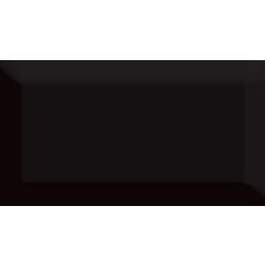   Metro Black 10x20 Metró csempe fényes fekete finoman fózolt 