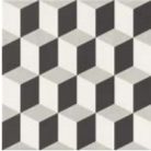 Realonda Hanoi Cube Grey 33x33 -klasszikus cementlap mintás járólap