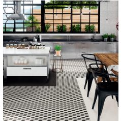   Realonda Hanoi Cube Grey 33x33 -klasszikus cementlap mintás járólap