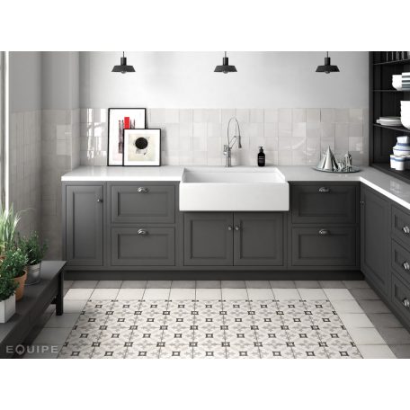 Art Nouveau Charcoal Grey 20x20