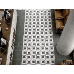 Deco Block B&W 20x20 cementlap hatású járólap