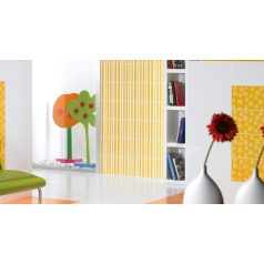 Pamesa Agatha 2 Lineas Amarillo - Decorado 25x50