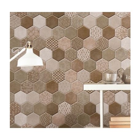 Habitat Hex Sand 26,5x51 hexagon mintás járólap