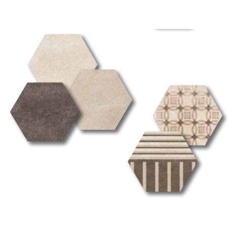 Hexatile Cement Sand 17,5x20 hatszögletű járólap