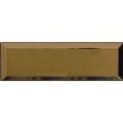 Metro Bisel Oro Brillo 10x30 fózolt fényes arany metro csempe