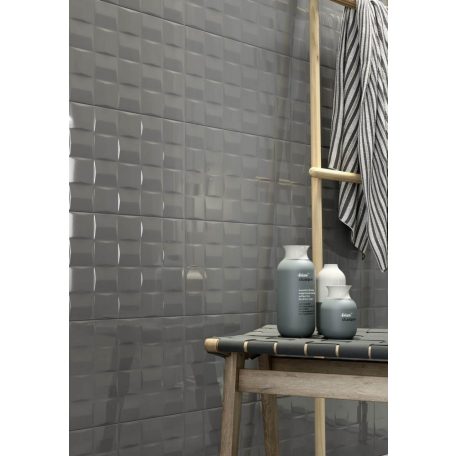 Pottery Struttura Cube 3D Slate 25x76