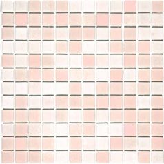 Combi 9 pasztell rózsaszínű kevert üvegmozaik
