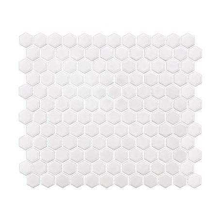 Hexagon White Mini 30x26 mozaikcsempe