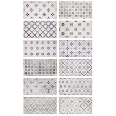Vita Nebbia Decor Mix 10x20 - patchwork mintás dekorcsempe