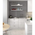 Equipe Chevron Wall Dark Grey Right 18,6x5,2