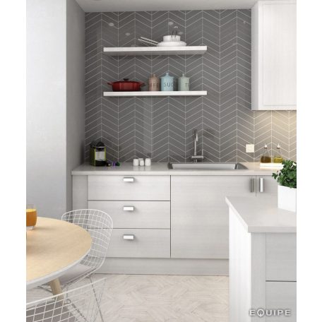Equipe Chevron Wall Dark Grey Right 18,6x5,2