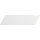 Equipe Chevron Wall White Matt Left 18,6x5,2
