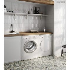 Equipe Chevron Wall White Matt Left 18,6x5,2