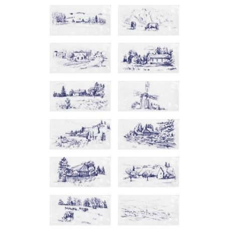 Artisan Farm Decor Mix 10x20 rusztikus metro csempe dekor