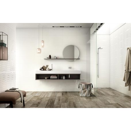  Fantasy Bianco Lux Struttura Drappo 3D R57J 30x60