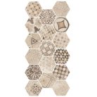 Hexatile Cement Garden Sand 17,5x20 hatszögletű járólap dekor