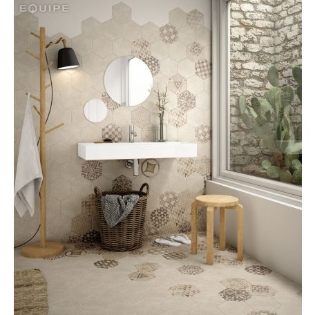 Hexatile Cement Garden Sand 17,5x20 hatszögletű járólap dekor