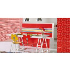 Pamesa Agatha Lunares Carmin - Decorado 25x50