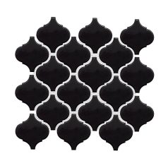 Arabesco Black Mini 27,6x25 mozaikcsempe 