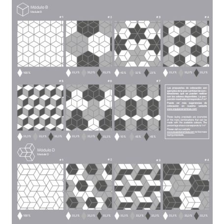 Rhombus Smooth Dark Grey 14x24