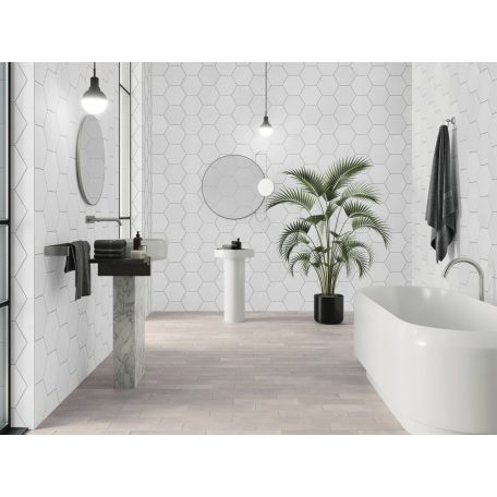 Peronda Harmony Niza White Hexa  R10  21,5x25 járólap