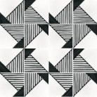 Deco Origami B&W 20x20 cementlap hatású járólap