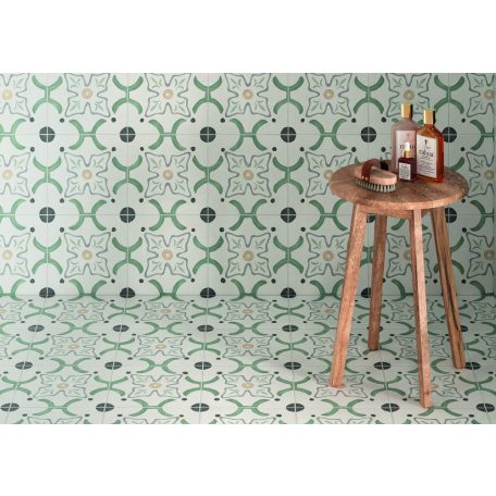 Peronda Harmony Sirocco Green Flower  R10  22,3x22,3  járólap