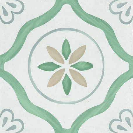 Peronda Harmony Sirocco Green Petals R10  22,3x22,3  járólap