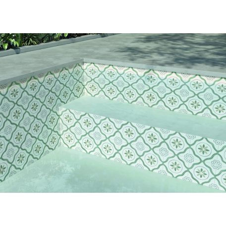 Peronda Harmony Sirocco Green Petals R10  22,3x22,3  járólap