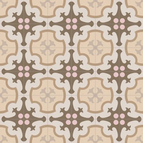 Vives 1900 Ordal Beige 20X20 Cementlap Mintás Járólap