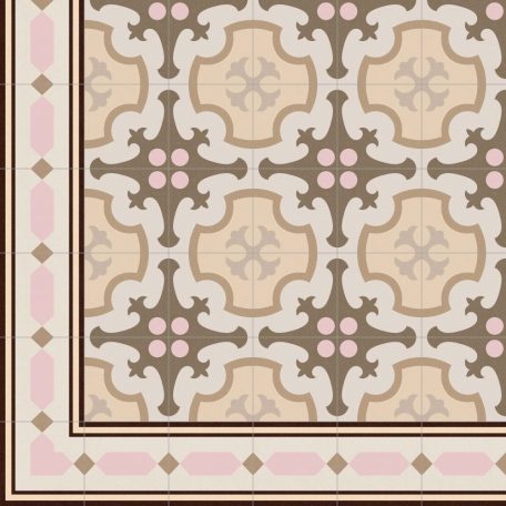 Vives 1900 Ordal Beige 20X20 Cementlap Mintás Járólap