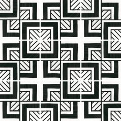 Equipe Caprice Deco Metropolitan B&W 20x20