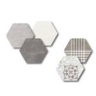 Hexatile Cement Grey 17,5x20 hatszögletű járólap