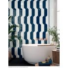 Picket /nyíl/ Navy Blue fényes sima hatszög 10x30 tengerész kék fali csempe