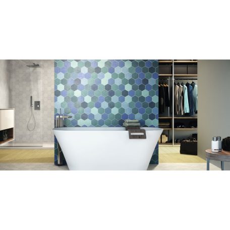 Realonda Hex Aquamarine 26,5x51 hexagon mintás járólap