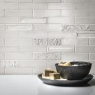 Ragno Eden Decoro Tin Bianco 7x28 