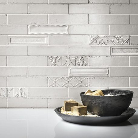 Ragno Eden Decoro Tin Bianco 7x28 