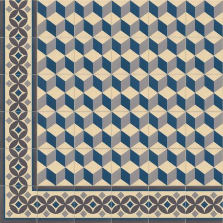 Vives 1900 Güell-2 20X20 Cementlap Mintás Járólap