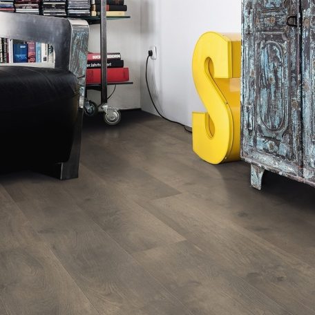 Oak Bergamo Carbon Gran laminált padló Silent Pro hangszigeteléssel 193 x 1282