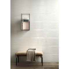  Fantasy Bianco  Satinato Struttura Drappo 3D R57H 30x60