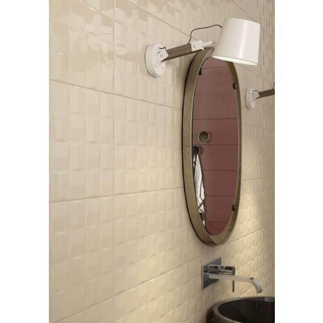 Pottery Struttura Cube 3D Champagne 25x76