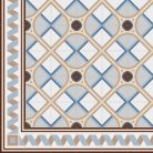 Vives 1900 Montaner Azul 20X20 Cementlap Mintás Járólap