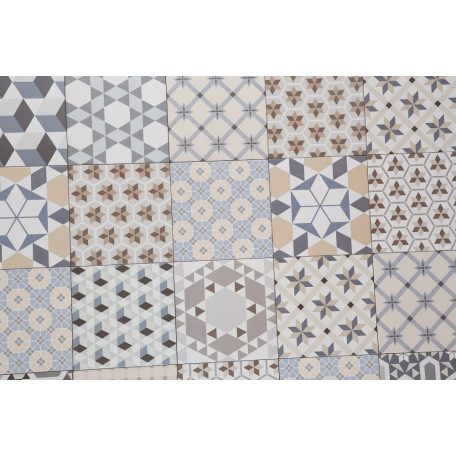 Bistro Mix 20x20 patchwork mintás cementlap hatású járólap KIFUTÓ