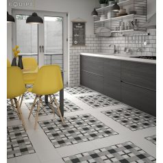 Deco Cloth B&W 20x20 cementlap hatású járólap