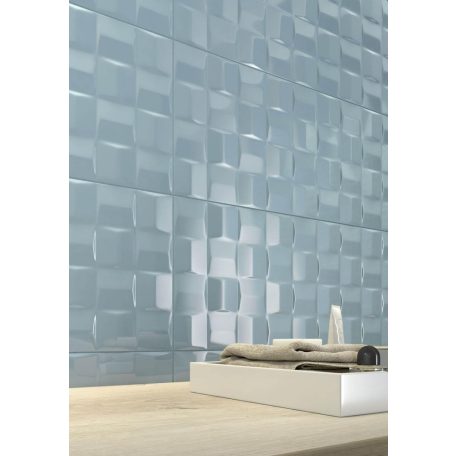 Pottery Struttura Cube 3D Turquoise 25x76