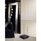 Bisel Negro Mate 10x20 matt fekete fózolt metro csempe