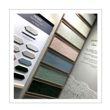 Picket /nyíl/ Ivory fényes sima hatszög 10x30 csont fali csempe