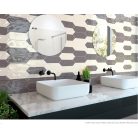 Picket /nyíl/ Ivory fényes sima hatszög 10x30 csont fali csempe